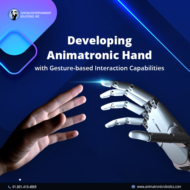 Developing Animatronic Hand with Gesture-based Interaction Capabilities